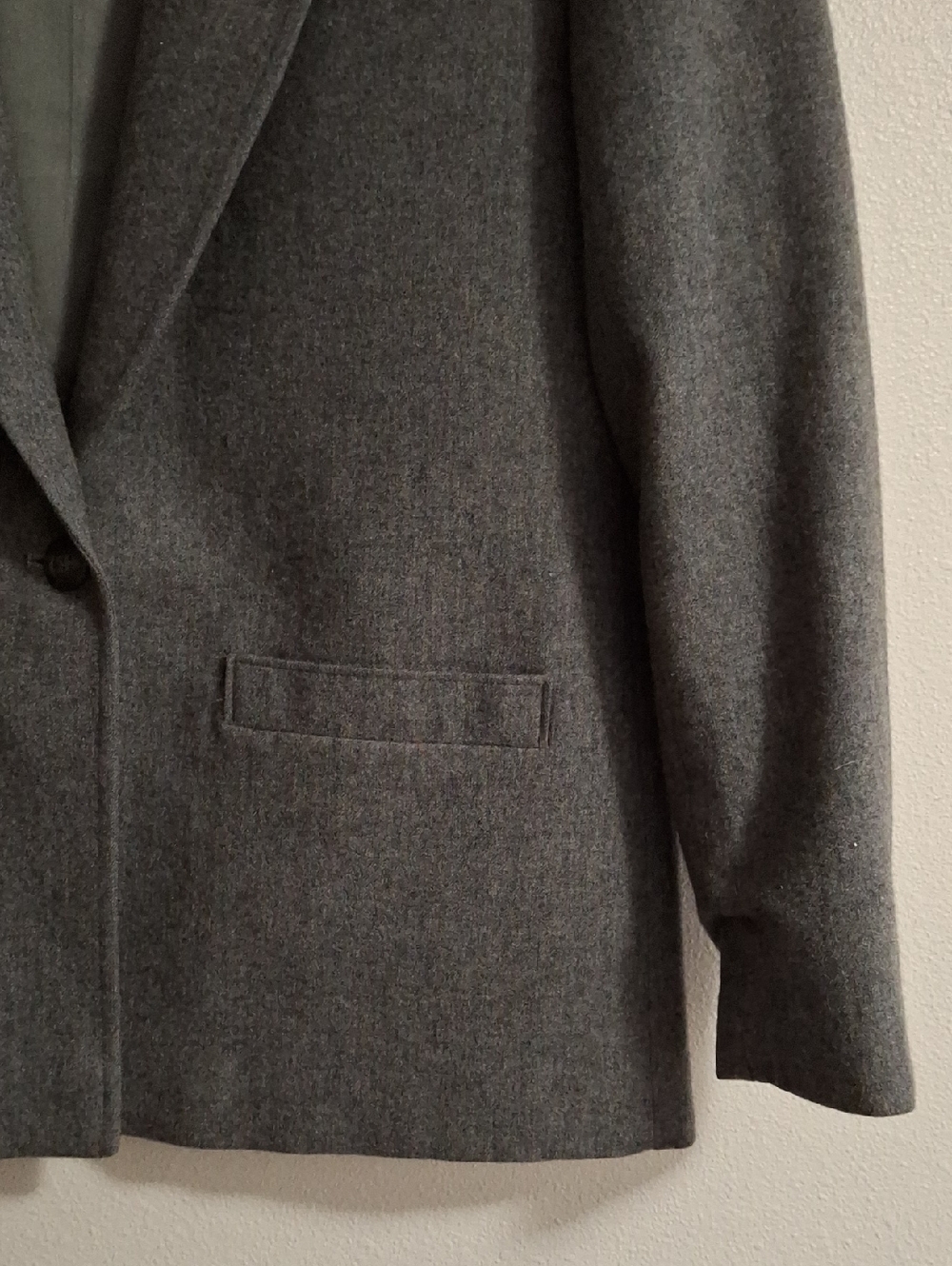 Vintage Pendleton Wool Blazer Size 10 Gray - Picture 3 of 5